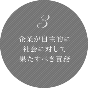 3 会社が自主的に社会に対して果たすべき責務